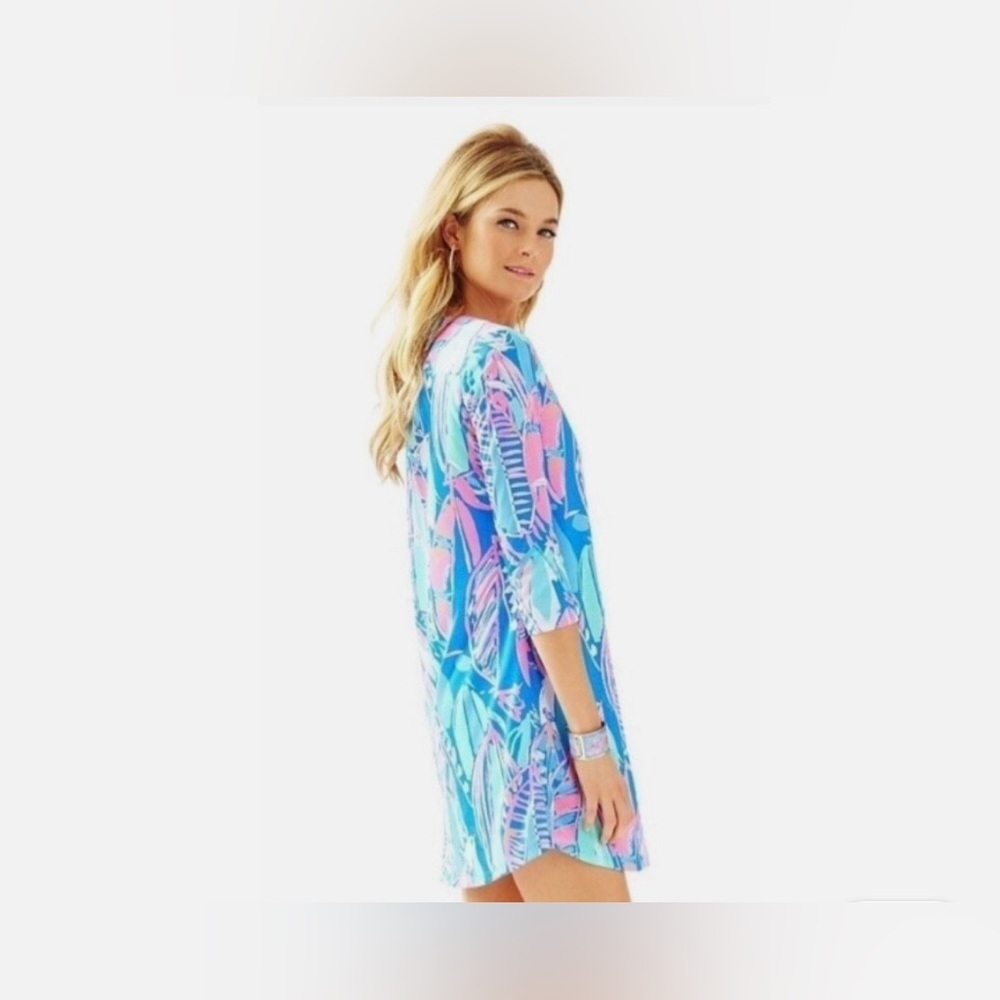 NWOT Lilly Pulitzer Ali Dress XXS Out to Sea Nautical Shift Sailboat Pima Cotton - Picture 5 of 7